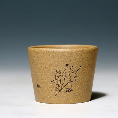 hall yixing purple sand cup cup period of mud kung fu tea set sample tea cup master cup single cup small individual cup