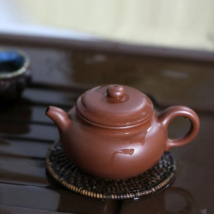 hall yixing recommended undressed ore all hand famous tea sets tea pot bottom groove green archaize pot of 280 ml