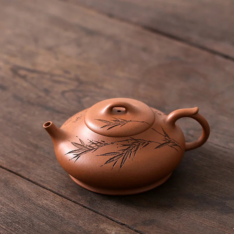 hall yixing recommended undressed ore famous tea set by hand painted stone gourd ladle bosom friend home period of mud