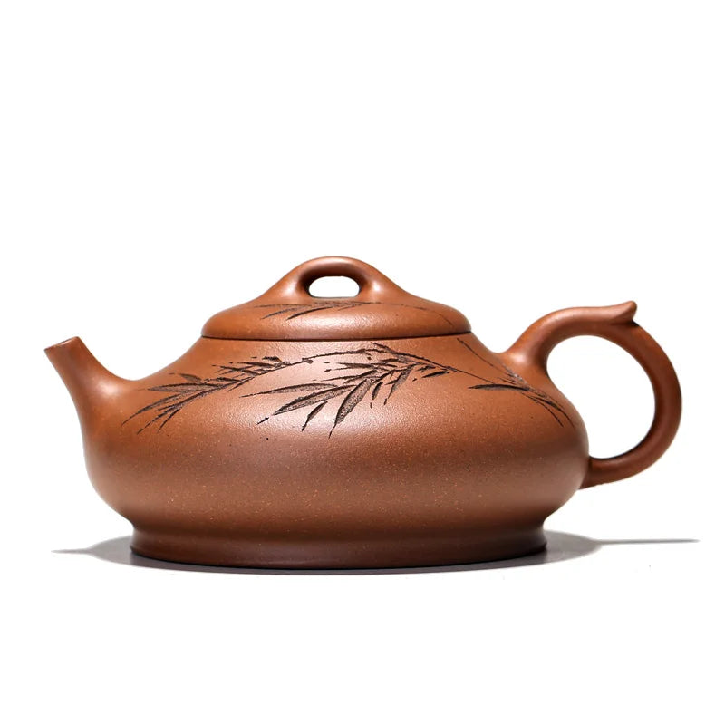 hall yixing recommended undressed ore famous tea set by hand painted stone gourd ladle bosom friend home period of mud