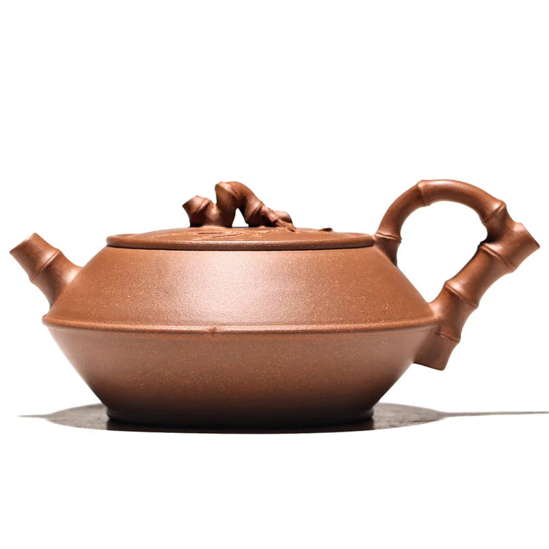 hall yixing recommended undressed ore famous tea set manually set the old section of the mud static bamboo 285 ml