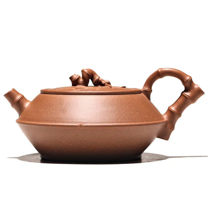 hall yixing recommended undressed ore famous tea set manually set the old section of the mud static bamboo 285 ml