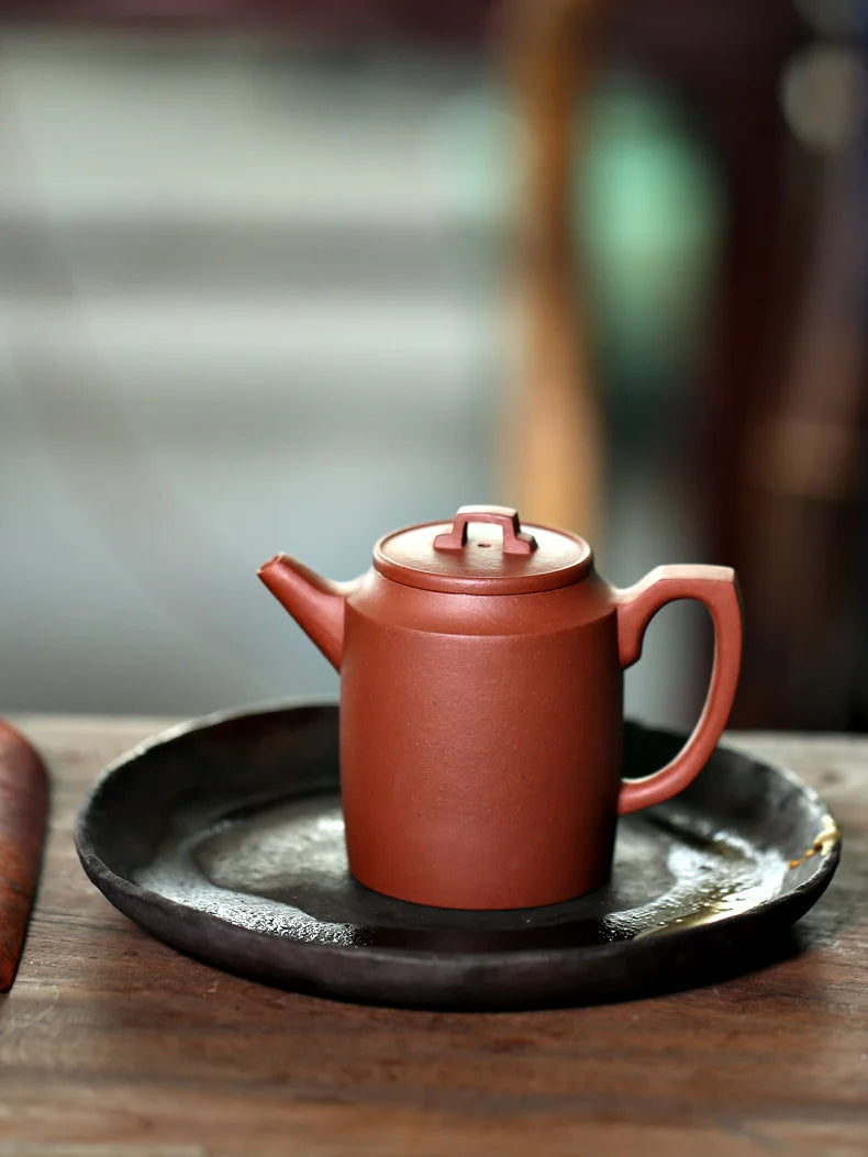 hall yixing recommended undressed ore famous tea tea set manually set bottom groove green brook straight pot of 165 ml