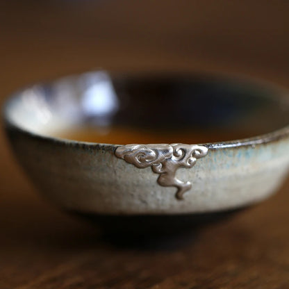 hall yixing undressed ore purple sand cup small cup all hand famous tea silvering moire sample tea cup 120 ml