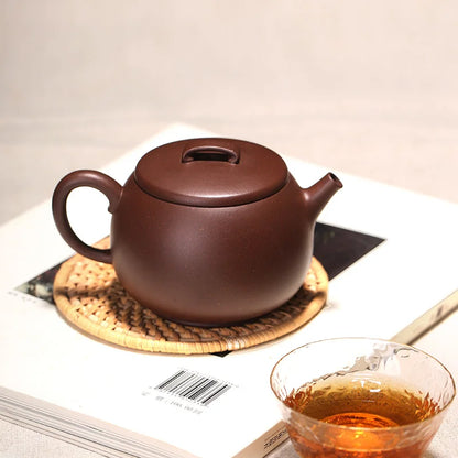 hall yixing undressed ore recommended pure manual famous kung fu tea set old purple clay and drink pot of 210 ml