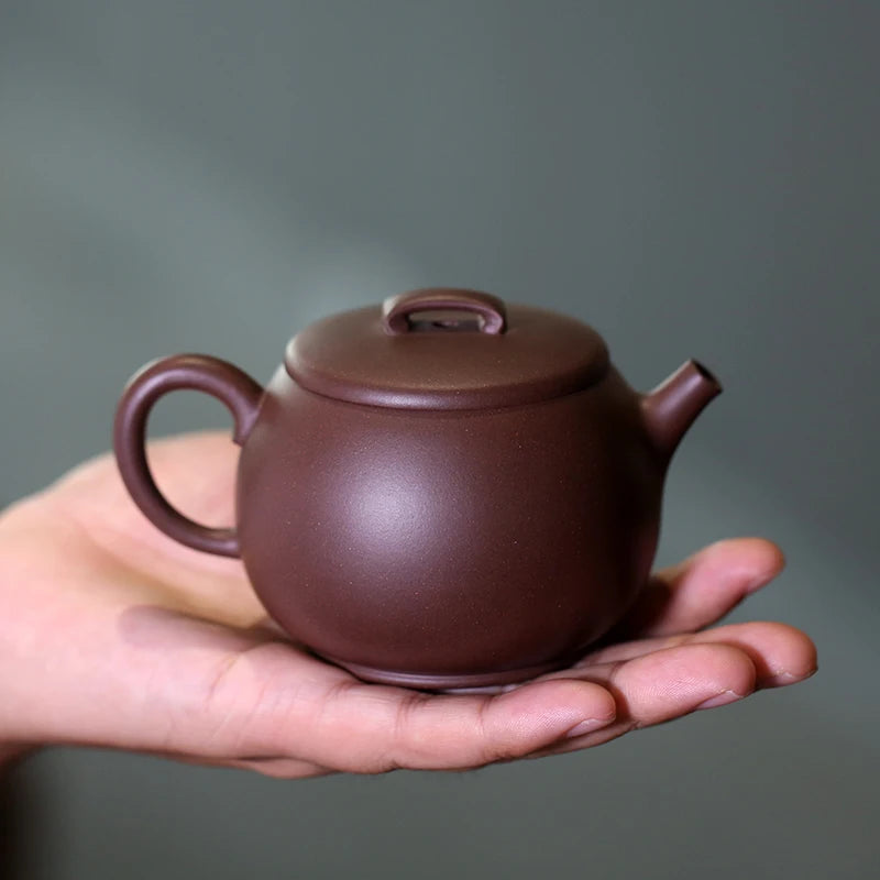 hall yixing undressed ore recommended pure manual famous kung fu tea set old purple clay and drink pot of 210 ml
