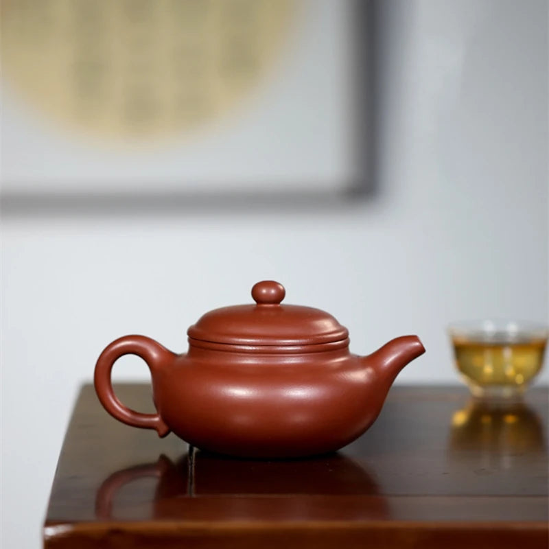 handmade tea pot Chinese character carved antique style pot marked 260ml original ore real yixing zisha dahongpao clay on sales