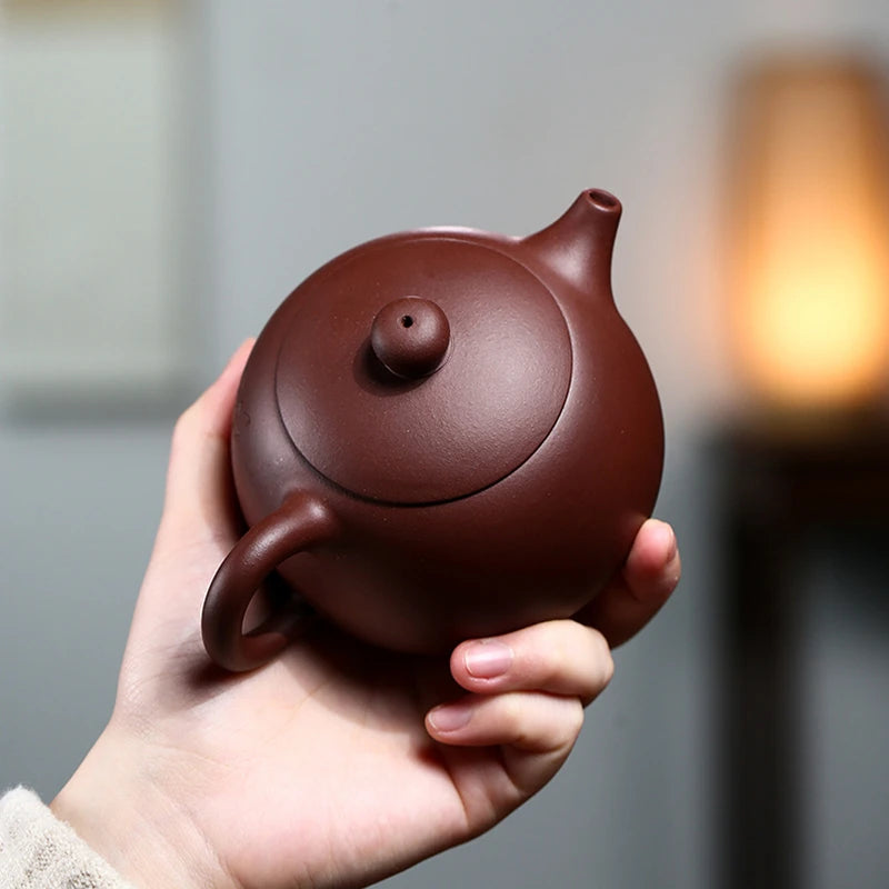 handmade tea pot Chinese character carved master pot 190ml half moon design original ore true yixing zisha purple grit clay new