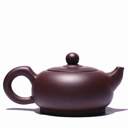 handmade tea pot marked original ore purple grit Chinese kungfu pot on sales 350ml big mouth real yixing zisha master pot lotus