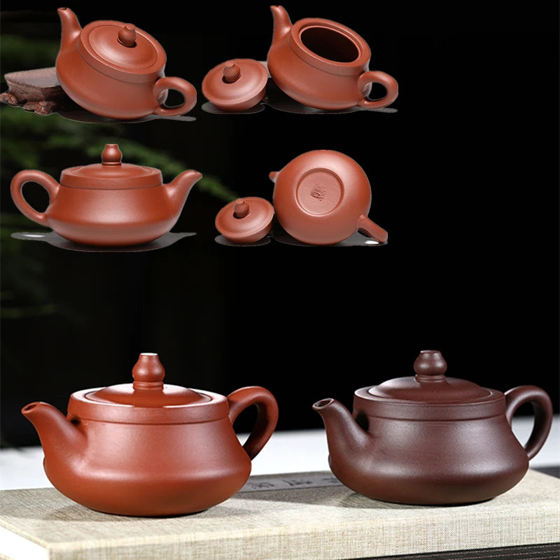 handmade tea pot marked traditional 9 holes infuser 280ml Chinese kungfu Qu pot of tea original ore real yixing zisha pots