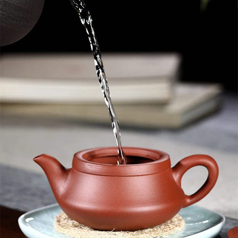 handmade tea pot marked traditional 9 holes infuser 280ml Chinese kungfu Qu pot of tea original ore real yixing zisha pots