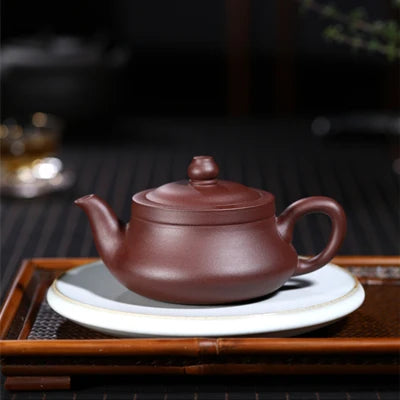 handmade tea pot marked traditional 9 holes infuser 280ml Chinese kungfu Qu pot of tea original ore real yixing zisha pots