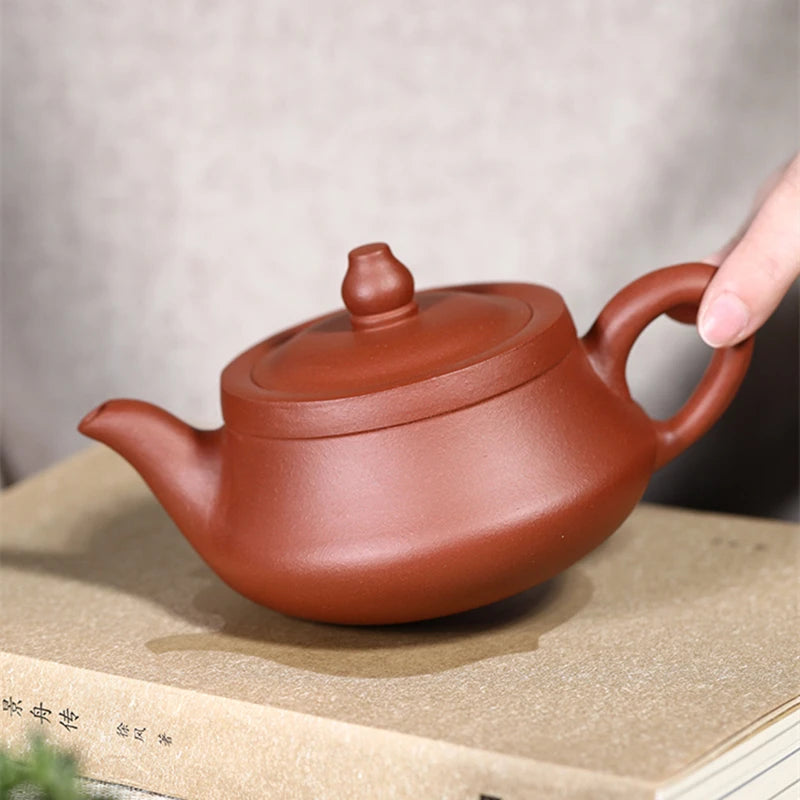 handmade tea pot marked traditional 9 holes infuser 280ml Chinese kungfu Qu pot of tea original ore real yixing zisha pots