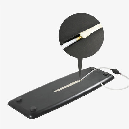 heavy tea tray simple pattern design water draining serving trays tea boat for Chinese teaset rectangle black stone weighted