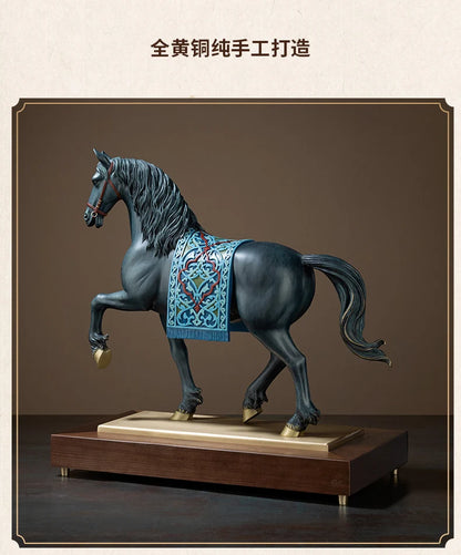 high grade Decoration art HOME Company shop Saudi Arabia Dubai ROYAL Auspicious GOOD Luck Success horse bronze Sculpture