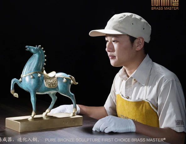 high grade Good luck Royal Wealth Fortune horse mascot HOME OFFICE company decoration bring wealth money bronze Sculpture
