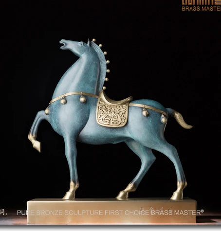 high grade Good luck Royal Wealth Fortune horse mascot HOME OFFICE company decoration bring wealth money bronze Sculpture