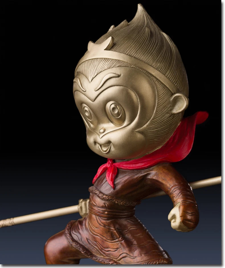 high grade Spiritual ART Good luck God of victory WU KONG HOME office Bar bring money thriving business mascot brass statue