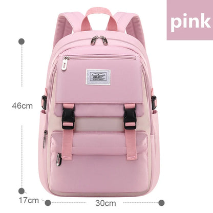 high school bags for girls student many pockets waterproof school backpack teenage girl high quality campus backpack schoolbags