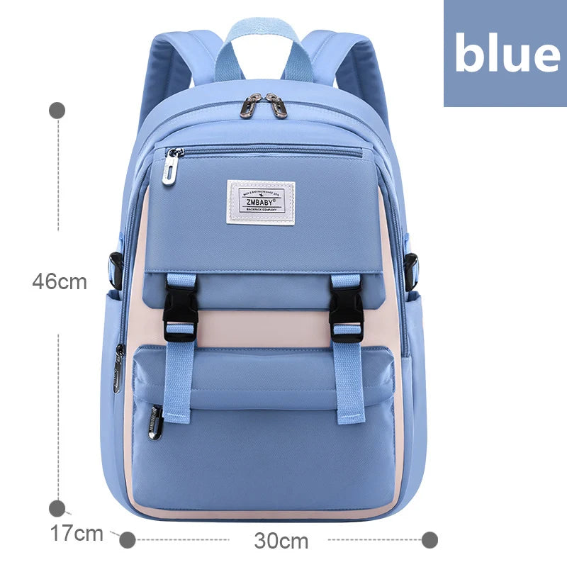 high school bags for girls student many pockets waterproof school backpack teenage girl high quality campus backpack schoolbags