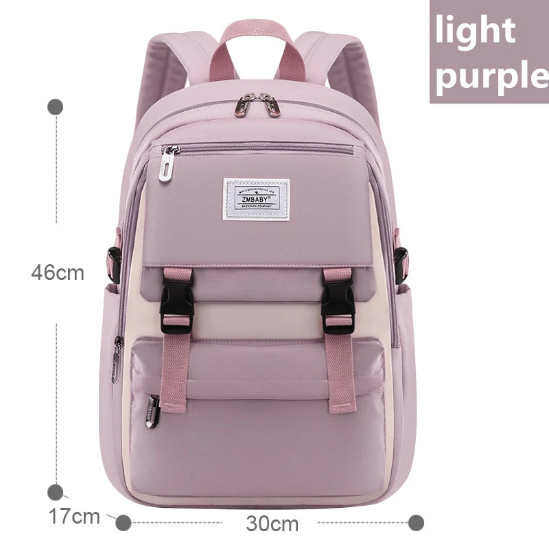 high school bags for girls student many pockets waterproof school backpack teenage girl high quality campus backpack schoolbags