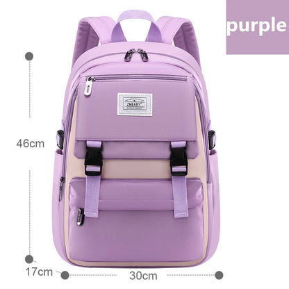 high school bags for girls student many pockets waterproof school backpack teenage girl high quality campus backpack schoolbags