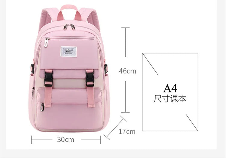 high school bags for girls student many pockets waterproof school backpack teenage girl high quality campus backpack schoolbags