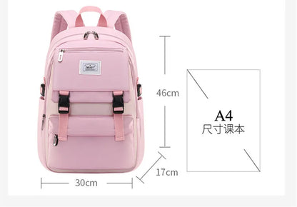 high school bags for girls student many pockets waterproof school backpack teenage girl high quality campus backpack schoolbags