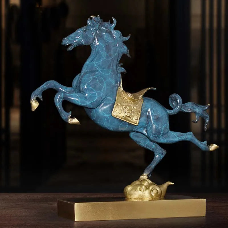 home OFFICE BAR CLUB Shop Business political official career Good luck Mascot bring wealth money bronze Fortune horse art statue