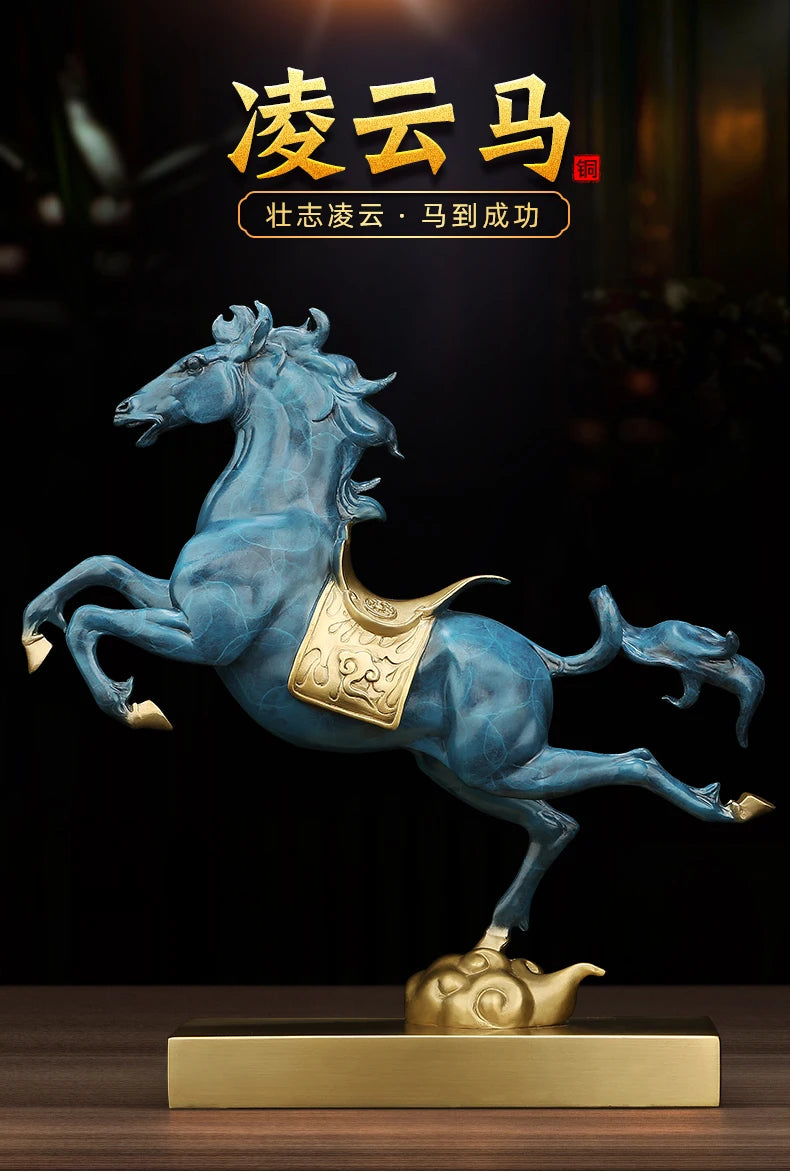 home OFFICE BAR CLUB Shop Business political official career Good luck Mascot bring wealth money bronze Fortune horse art statue