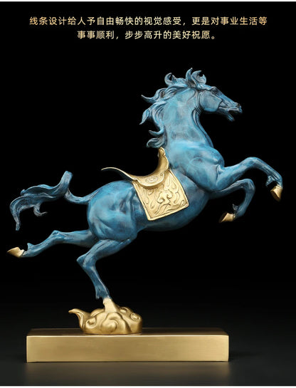 home OFFICE BAR CLUB Shop Business political official career Good luck Mascot bring wealth money bronze Fortune horse art statue