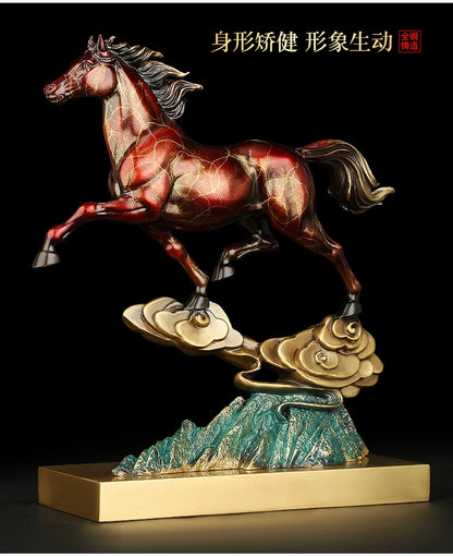 home OFFICE BAR CLUB Shop Business political official career Good luck Mascot bring wealth money bronze Fortune HORSE statue