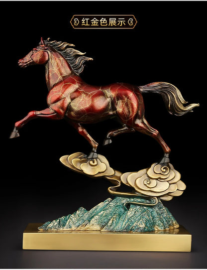 home OFFICE BAR CLUB Shop Business political official career Good luck Mascot bring wealth money bronze Fortune HORSE statue