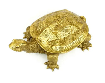 home town House Protection # Money Drawing divine godly Turtle FENG SHUI Brass statue-- large # efficacious Talisman