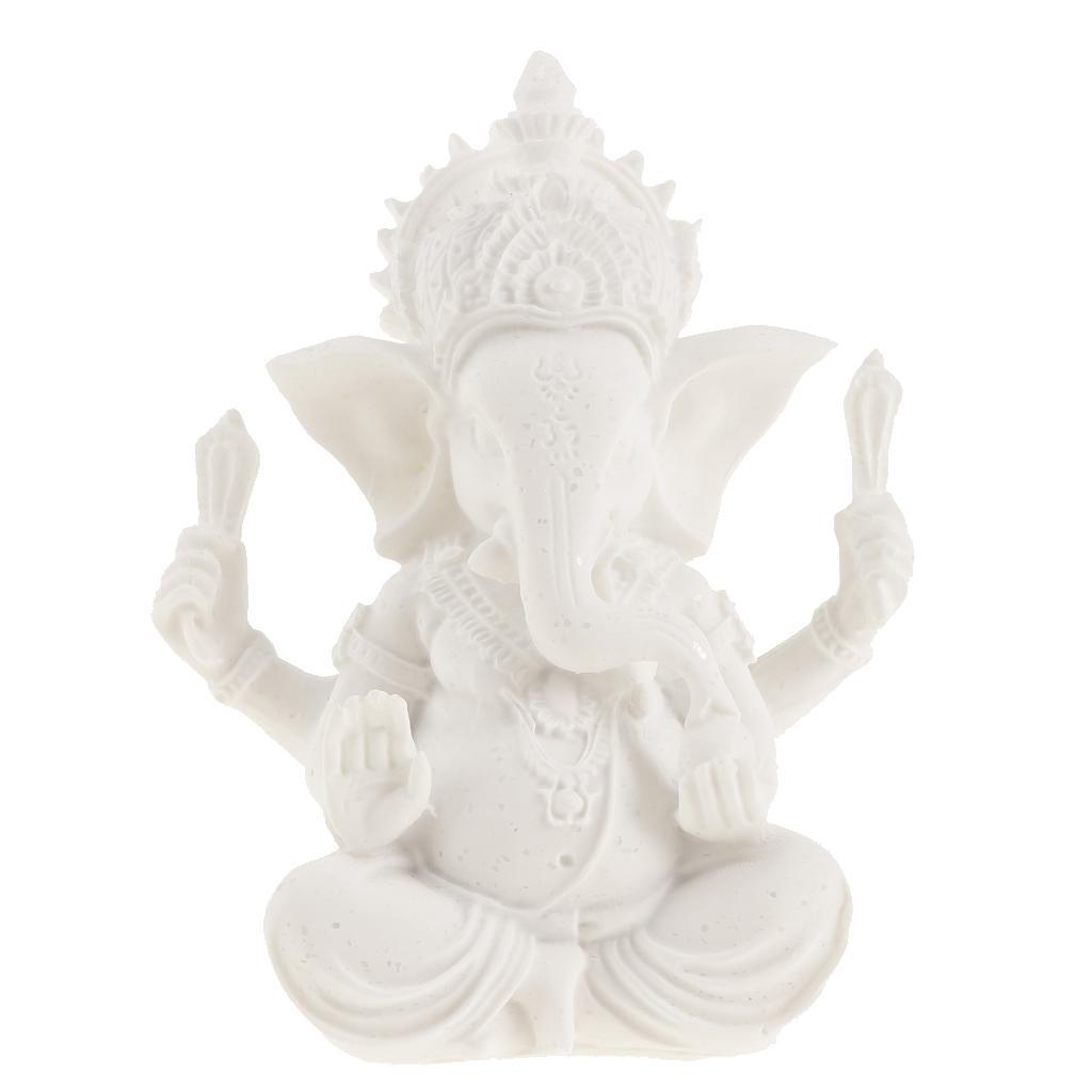 Sandstone Elephant Ganesha Buddha Statue Sculpture Figure Decoration Figure