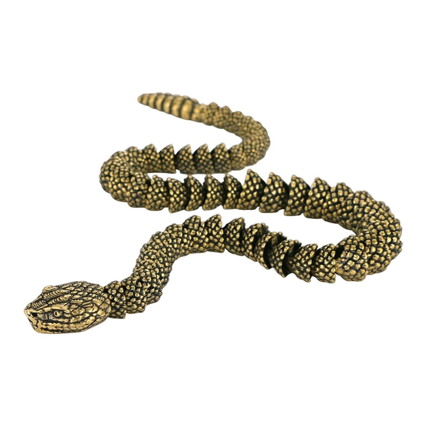 Brass Snake/Dragon Statue Collectible Gifts Decoration Figurine for Bookcase