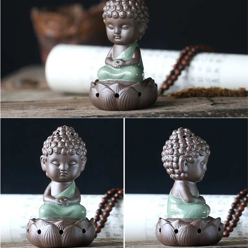 incense burner yixing zisha purple clay tea pet Buddha small size tea play on table creative house warming gift decoration new