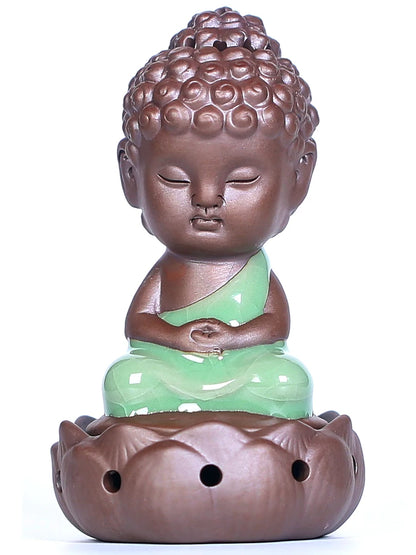 incense burner yixing zisha purple clay tea pet Buddha small size tea play on table creative house warming gift decoration new