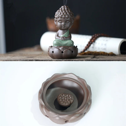 incense burner yixing zisha purple clay tea pet Buddha small size tea play on table creative house warming gift decoration new