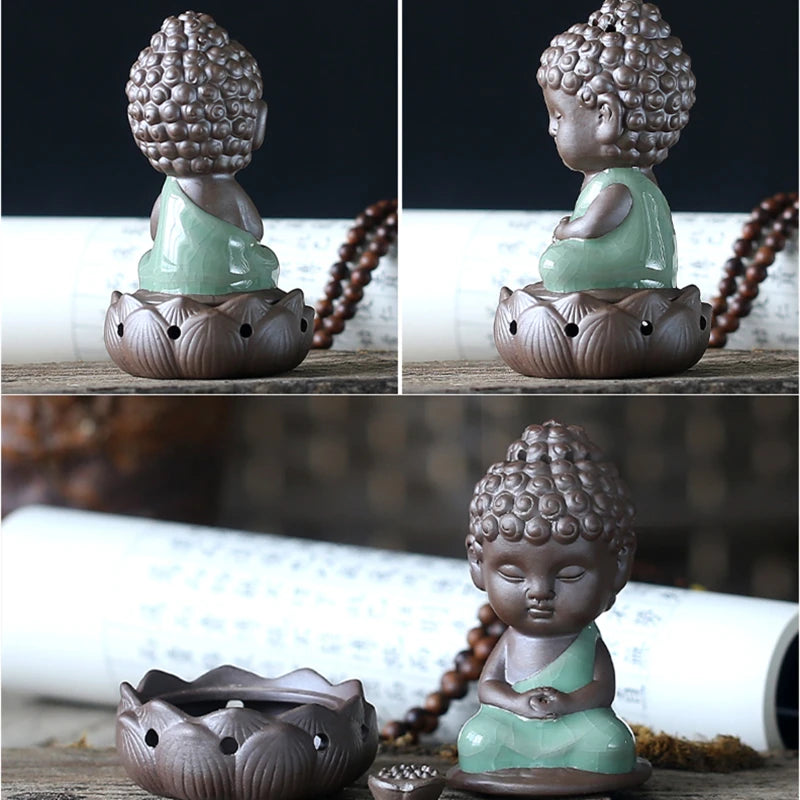 incense burner yixing zisha purple clay tea pet Buddha small size tea play on table creative house warming gift decoration new