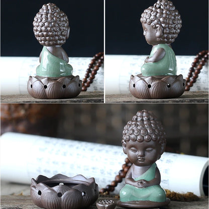 incense burner yixing zisha purple clay tea pet Buddha small size tea play on table creative house warming gift decoration new