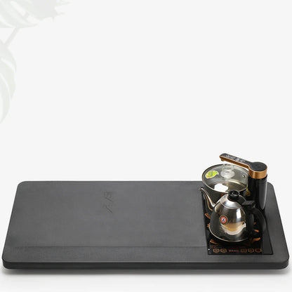 induction cooker tea tray electrical kettle faucet set stainless steel pan with lid automatic water filling stone table 90cm45cm