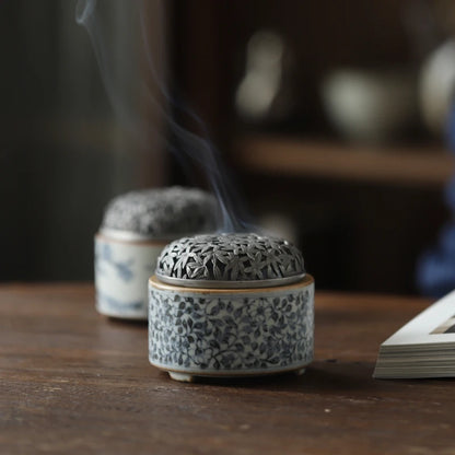 jingdezhen ceramics bound branch lotus censer dish fragrance of incense burner tower present archaize aroma stove