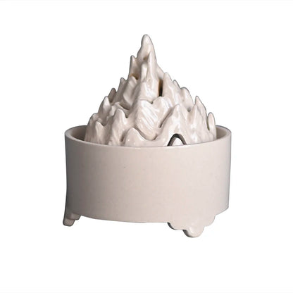 jingdezhen hand-carved mountain heavy incense burner plate censer ceramic ta aromatherapy furnace boshan ship furnace