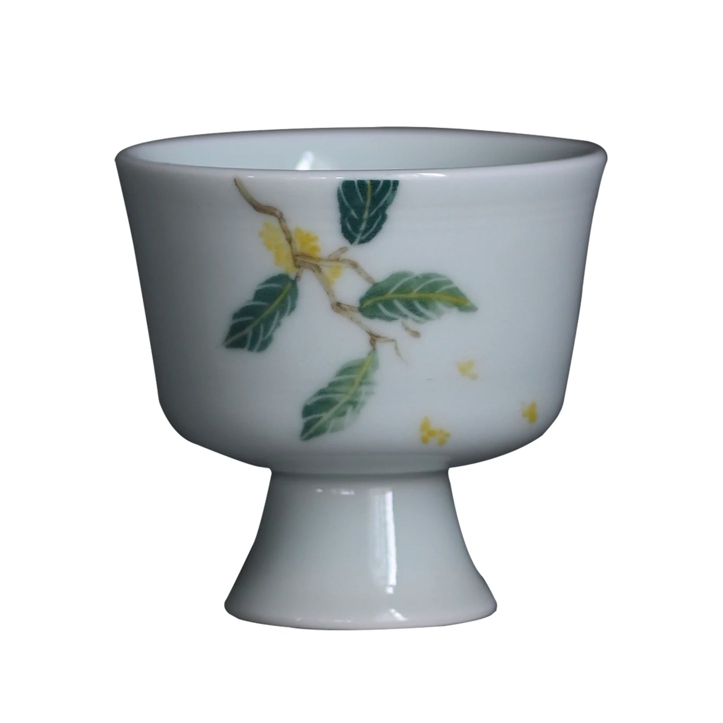 jingdezhen shadow blue hand-painted footed under glaze glass ceramic masters cup small glass sample tea cup tea sets