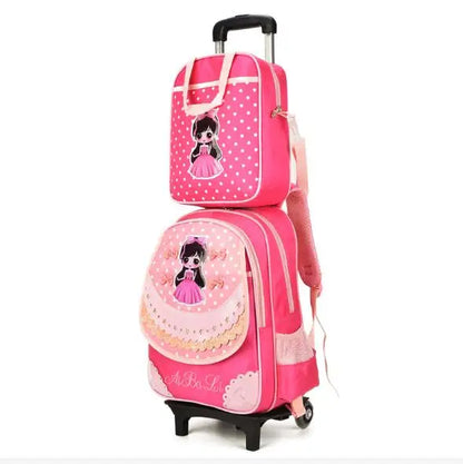 kids School trolley bag for girls school bag with wheels School Rolling backpack Bags Children school wheeled backpack Mochilas