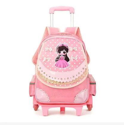kids School trolley bag for girls school bag with wheels School Rolling backpack Bags Children school wheeled backpack Mochilas
