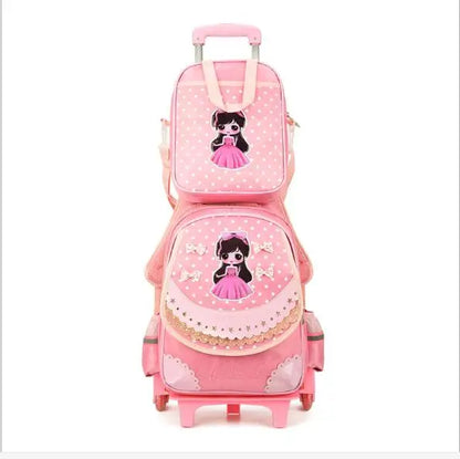kids School trolley bag for girls school bag with wheels School Rolling backpack Bags Children school wheeled backpack Mochilas