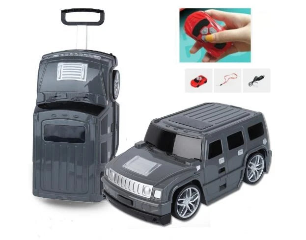 kids carry on luggage suitcase remote control car style Travel Trolley Rolling Suitcase for boys Riding suitcase for Children