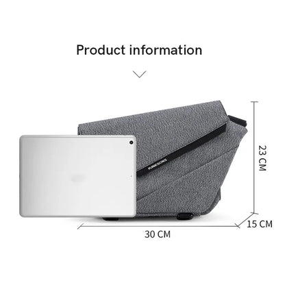 kingsos Men Crossbody Bag Kingsons Male Messenger Bag Waterproof Sling Bag Small Chest Bag 10 Inch Tablet Bag Business Casual